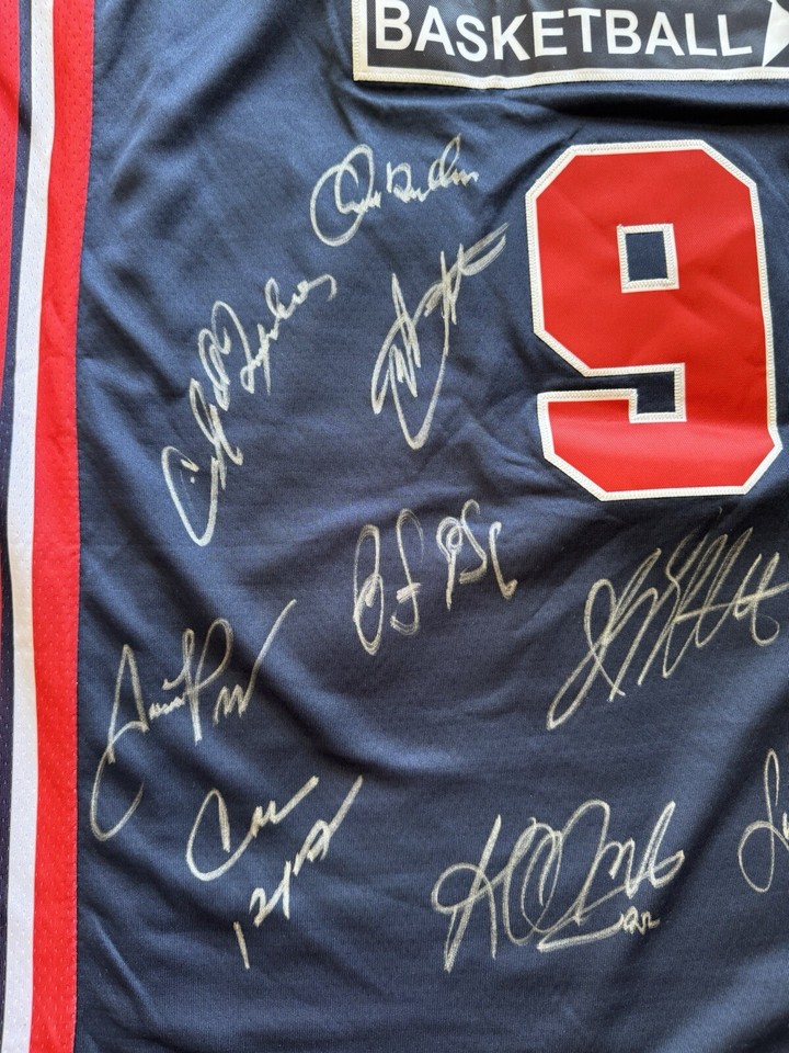 1992 Michael Jordan Olympics Basketball Dream Team Autographed Jersey