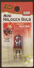   Zilla Mini Halogen Bulb Night Red 50 W  Brand New   FAST Free Shipping WOW 
