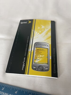 HTC Mogul Getting Started Guide Book Pre iphone
