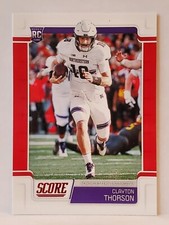2019 Score Red #411 Clayton Thorson RC Northwestern Wildcats