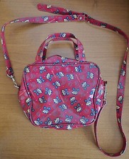 Borsa rossa blu fantasia con rane 🐸 frog originale Naj Oleari Made in Italy