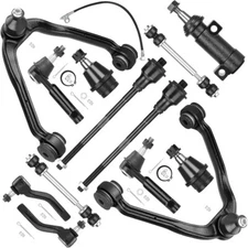 For Chevy Tahoe GMC Yukon Escalade Front Upper Control Arm Ball Joints Tie Rods 