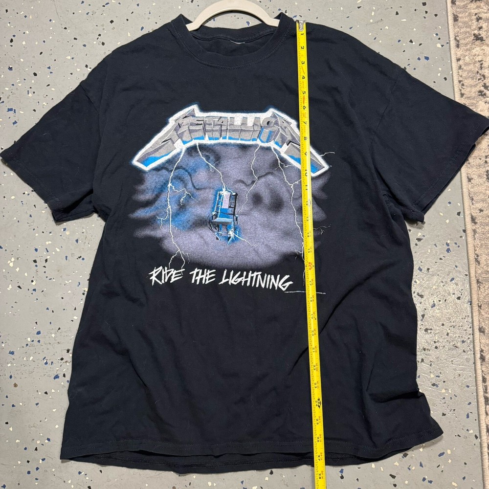 Vintage Metallica Ride The Lightning T-Shirt Tennessee River Y2K Men’s Size L