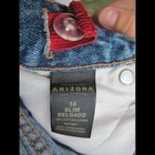 Arizona Loose 10 Slim 100% Cotton Blue Jean Pants Preowned Adjust Waist Button — photo 3