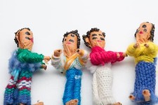 Guatemalan Worry Dolls in container set