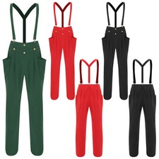 Männer Jumpsuit Eve Strampler Hosenträger Overalls Erwachsene Hosen Party Y-Typ