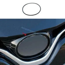 For Toyota Camry  2018-2023 2024 Black Steel Front Logo Emblem Badge Ring Trim