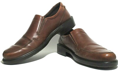 ECCO Mens Brown Leather Lace Up Loafers Euro Size 45 Ecco Mens Brown Leather Lace Up Loafers Size EU 45 US 11  main image 3