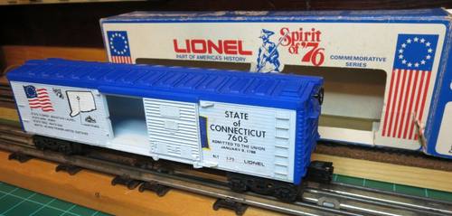 LIONEL 6-7605 O27 Scale AAR TYPE BOX CAR "CONNECTICUT" SPIRIT OF '76 - Picture 2 of 11