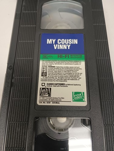 My Cousin Vinny ( VHS, 1992 ) Ralph Macchio Joe Pesci - Picture 6 of 8