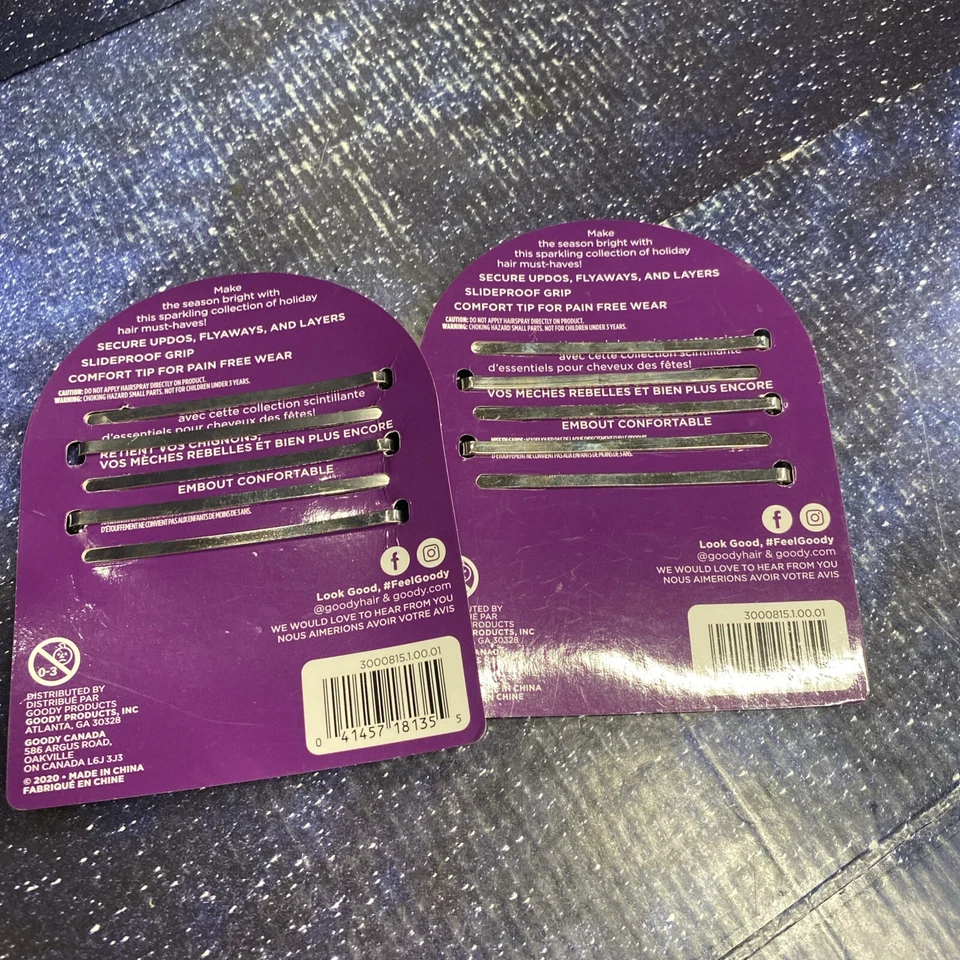 2x Toboganes Goody Bobby, largos con brillo, 5 unidades cada uno Foto 2 de 2