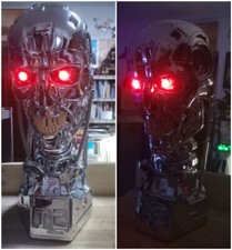 1:1 Terminator T800 Busto Estatua T2 Cabeza Escultura Resina Modelo Estatua Colección
