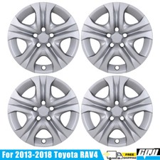 17 Hubcap 17 Wheel Covers Snap On Full Hub Caps Fit For 2013-2018 Toyota Rav4