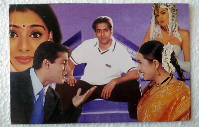 Bollywood Karisma Kapoor Salman Khan Sushmita Sen Tabu alte Original Postkarte
