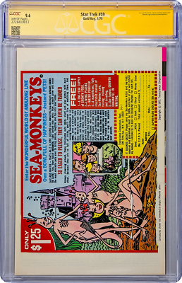 Star Trek #59 Gold Key CGC SS 9.6 Signed William Shatner | eBay