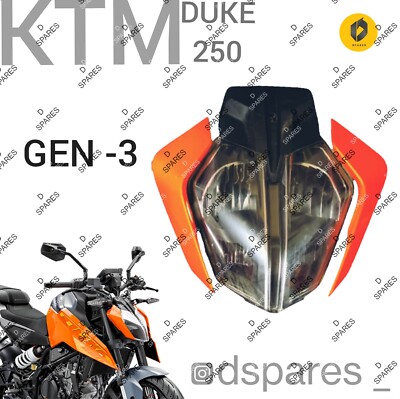 FIT FOR KTM DUKE 250 also For 390 With Extra DRL 96314001000