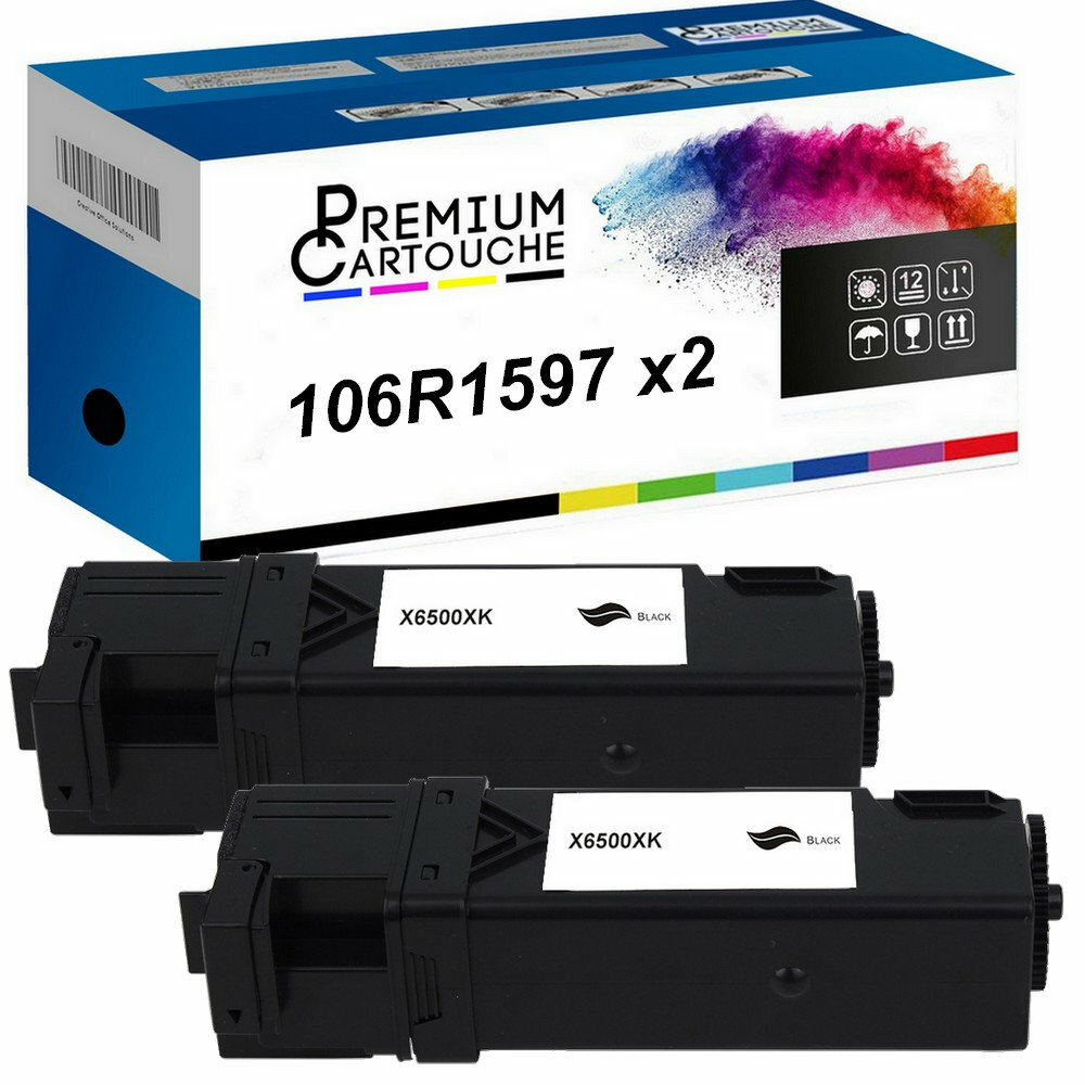 Toner 106R01597 compatible Xerox x2 pour grand volume de copies de bureau