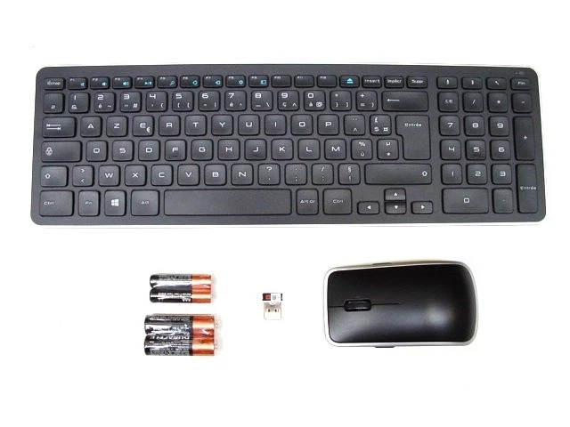 DELL KM714 Wireless Keyboard WM514 Mouse Set Combo FRENCH
