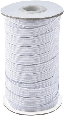 1/2 Inch Elastic Bands for Sewing, 50 Yards Length Flat 1/2inch White, White 