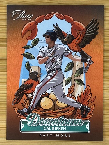 Cal Ripken #6 2025 Panini Three and Two Downtown card