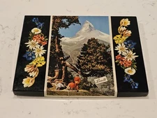 Vintage Advertising Box Lindt & Lpriingli Chocolate Box W/ Liner ~12" x 9"