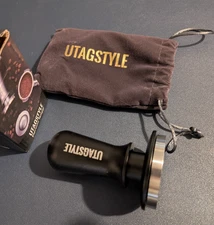 Utagstyle Spring-Loaded 58.5mm Espresso Tamper – Stainless Steel, Flat Base