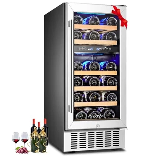 AAOBOSI 15" 28 Bottles Wine Fridge Cooler - JC-85B - Scratch & Dent
Opens in a new window or tab