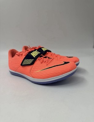 Nike Zoom HJ High Jump Elite Track Shoes Orange Strap 806561-800 Men s Sz 4.5-13