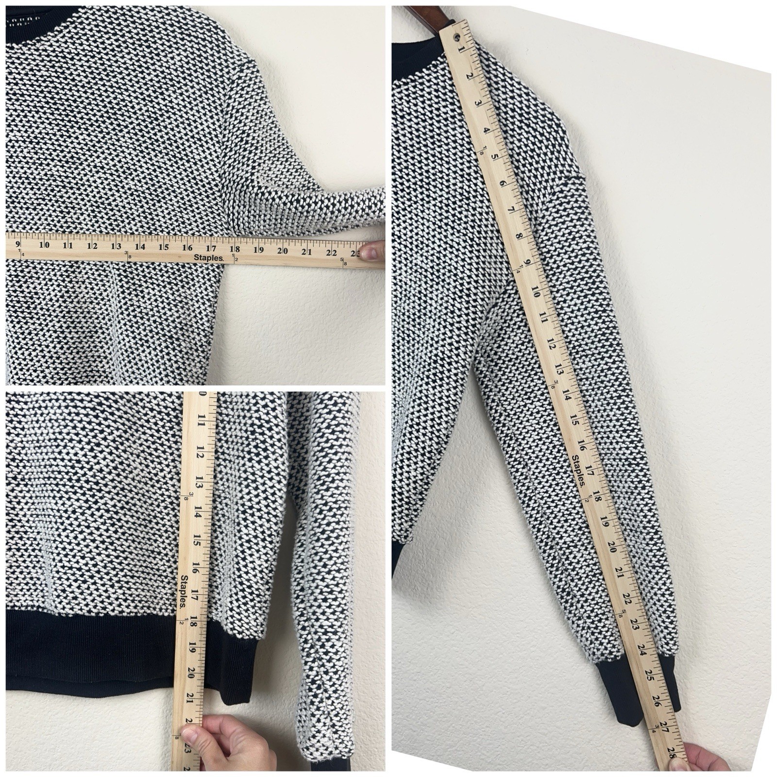 Marine Layer Textured Knit Pullover Sweatshirt S … - image 5