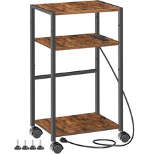 Computer Tower Stand, 3-Tier PC Tower Stand, PC Stand with Charging Station,