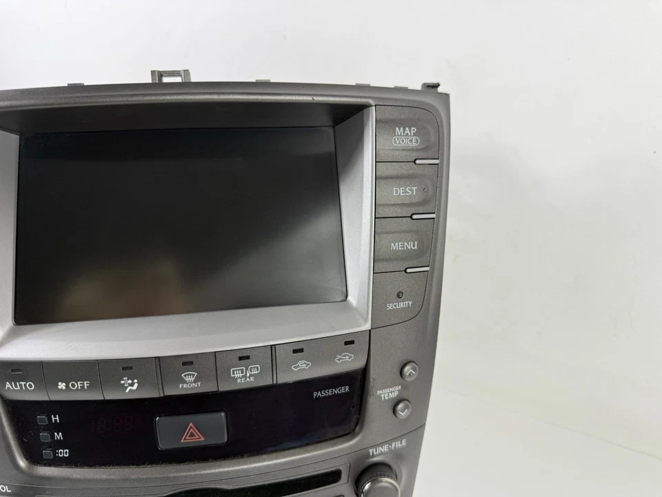 Lexus IS250 IS350 2006-2008 navegación delantera radio estéreo pantalla GPS 86120-53430 Foto 4 de 4