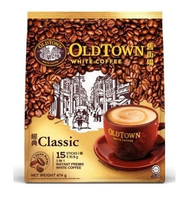 OldTown White Coffee 3 in 1 Instant Premix 474g (15 Beutel) je 31,6g Beutel