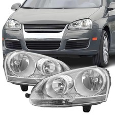 Front Scheinwerfer ohne Stellmotor für VW Golf 5 1K Chrome Hauptscheinwerfer