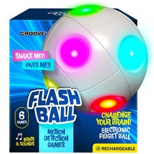 FLASHBALL Motion and Memory Action Ball, 6 in 1 Brain Game Ball, Shake Detection