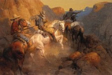 Andy Thomas Ambush on the Bandit Trail Signed Open Edition on Paper 10x15
