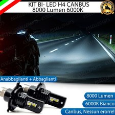 KIT FULL LED H4 8000 LUMEN 6000K PER SUZUKI V- STROM 650 2006-2007 DL CANBUS