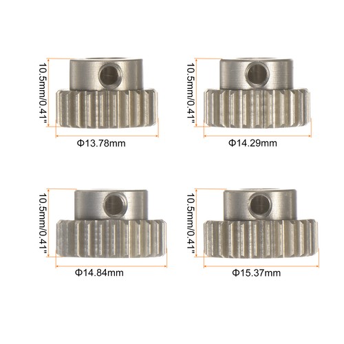 Jeu De 5 Pignons Dynamite 48P - 22T, 23T, 24T, 25T, 26T - Référence DYNG4811 Pour Modélisme RC