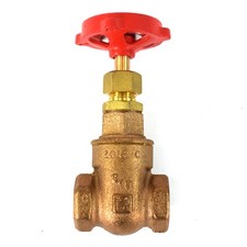Milwaukee Valve 105 3/8" Bronze Gate Valve 125 SWP 200 WOG Threaded Non-Rising
