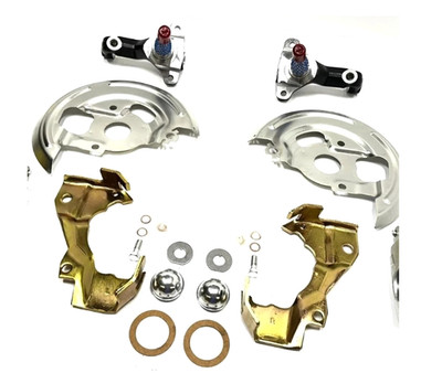 1964 - 1972 A F X Body Power Disc Brake Conversion Kit Forged Stock Spindle Set