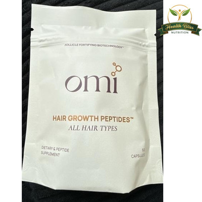 OMI Hair Growth Peptides   All Hair Types   60 Capsules   Hair Support Supplemen
