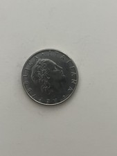 1989 Italian 50 Lira COIN