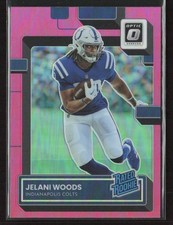 Jelani Woods 2022 Donruss Optic #287 Pink Indianapolis Colts