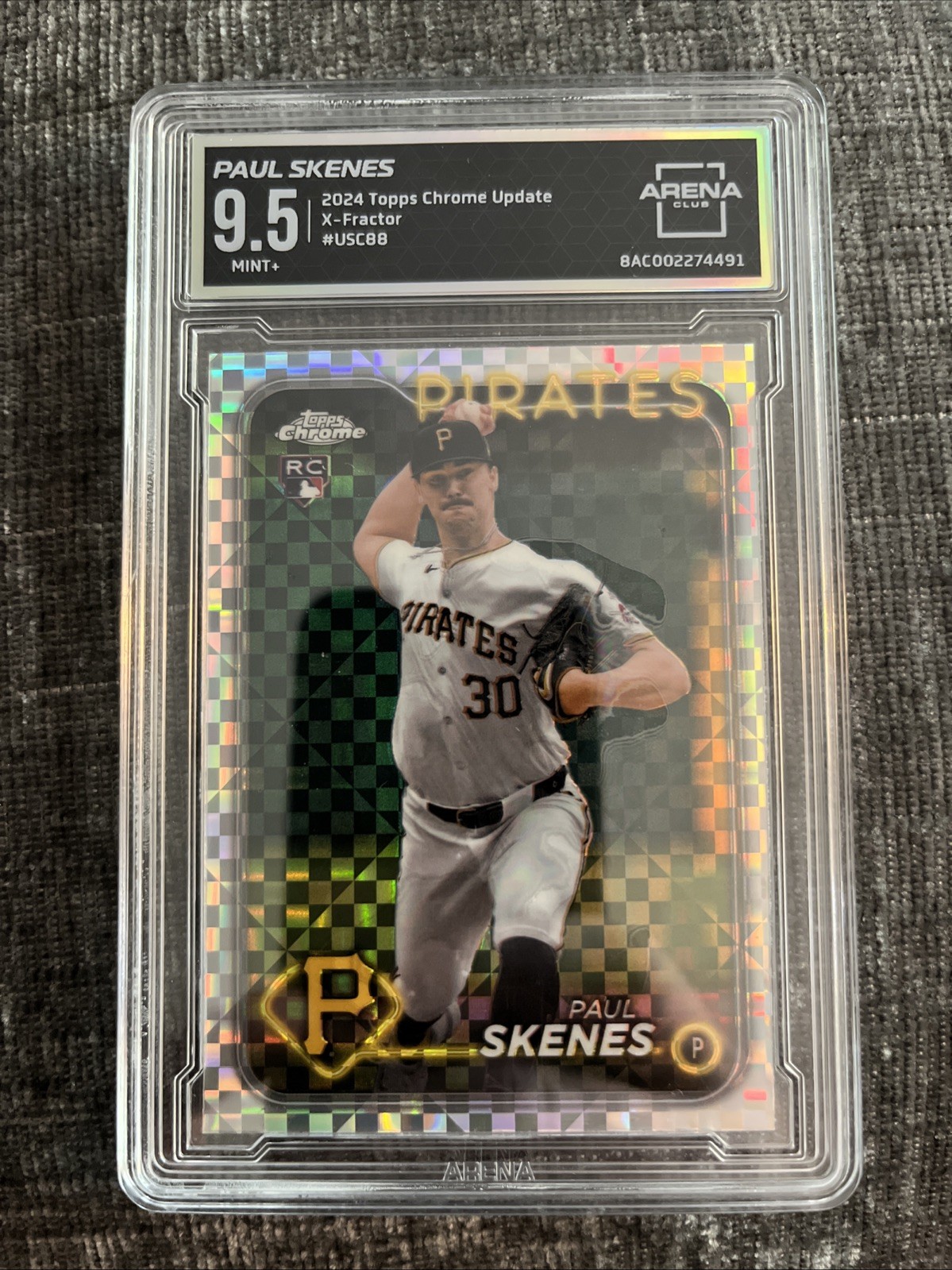 2024 Topps Chrome Update Series - Paul Skenes #USC88 X-Fractor (RC)
