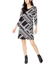 I.N.C Womens Varisty Shift Dress