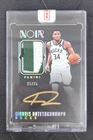 2024-25 Panini Noir Giannis Antetokounmpo 10th Anniversary Patch Auto /25 #387