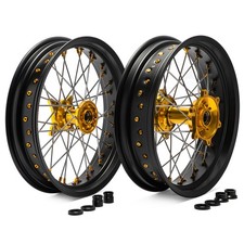 17" Supermoto Felgen Radsatz Räder für Suzuki RMZ 450 2005-2024 RM-Z 250 2007-24