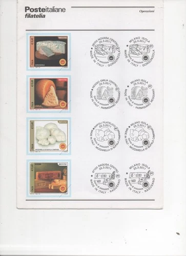 REPUBLIC - 2011 - MADE IN ITALY - CHEESE CATALOGUE - FIRST DAY OF ISSUE