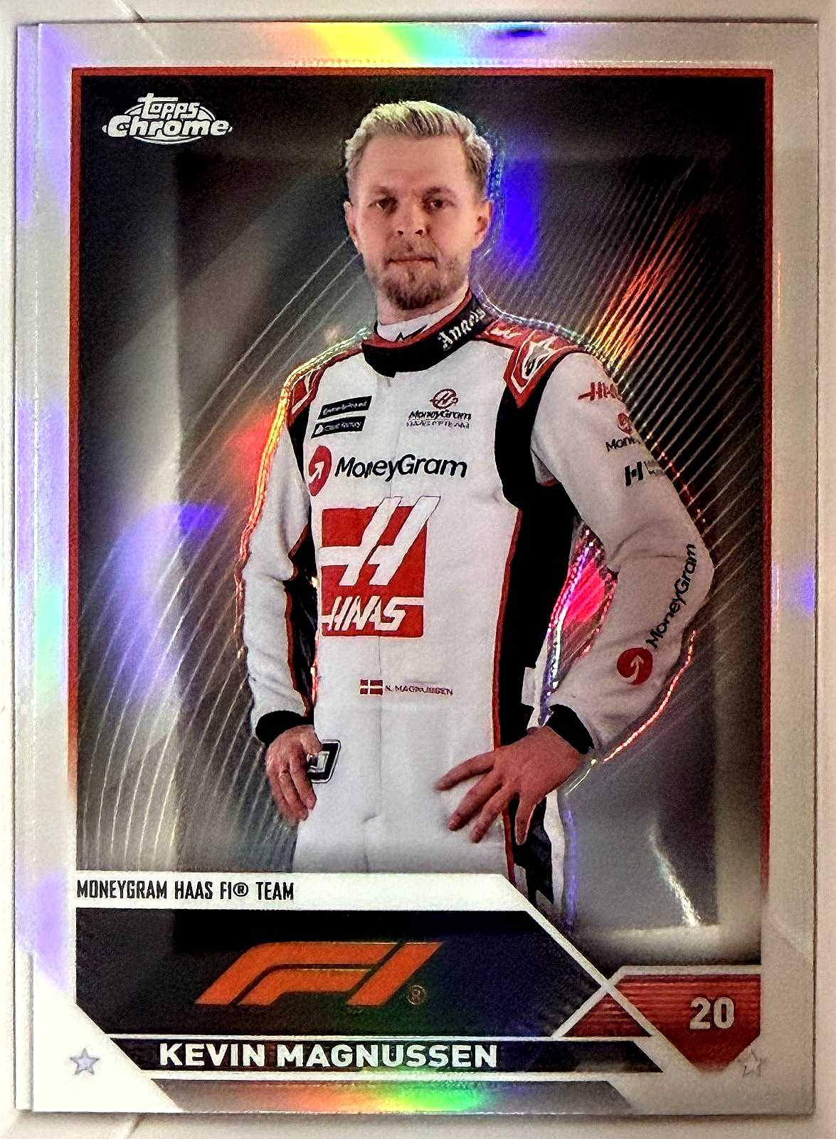 2023 Topps Chrome Formula 1 49 Kevin Magnussen Image Variation Refractor