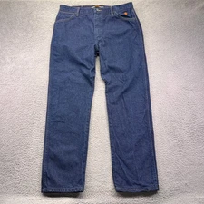 Wrangler FR Jeans Mens 38x34 Blue Flame Resistant Workwear Utility Dark Denim