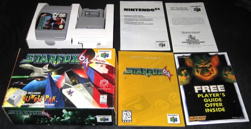 Star Fox 64 (Nintendo 64, N64, 1997) Complete in Box CIB